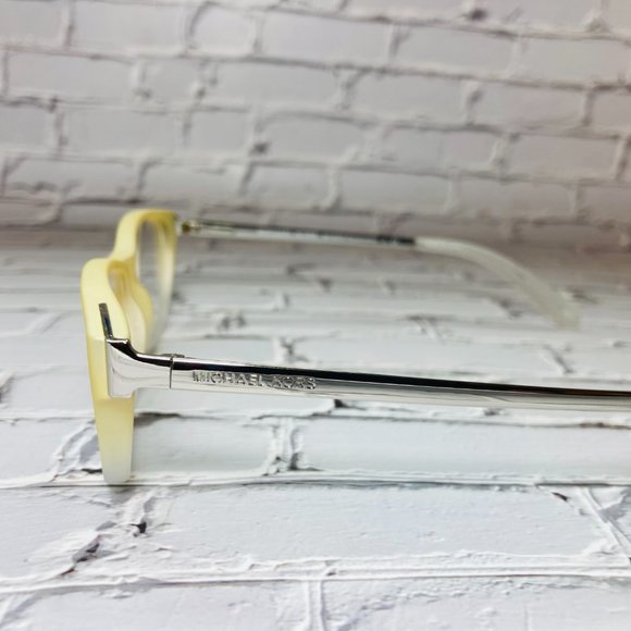 Michael Kors Rectangular Ivory Silver Eyeglasses Frames NWOT - Picture 3 of 12
